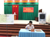 Đồng chí Nguyễn Lương Chinh -CT.UBND phường - Chủ tịch hội đồng chính sách chủ trì hội nghị