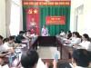 Đồng chí Mai Thành Đạt – PBT thường trực  Đảng ủy phường - Chủ trì hội nghị phát biểu tại hội nghị